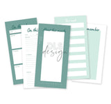 Journaling Cards 4x8" Seafoam