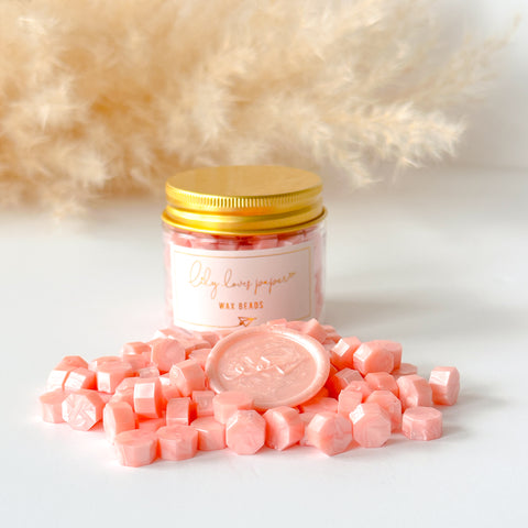 Wax Beads Pink - Pearlescent