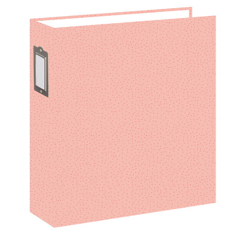 Chipboard album 9x12 Coral Dots