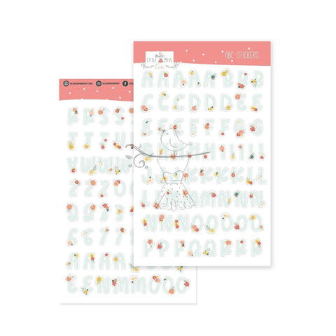 Contour Alphabet Stickers Love Story 2.0