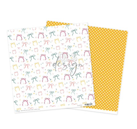 12" Paper Seventeen Fall Adventures - Golden Bows