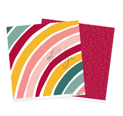 12" Paper Seventeen Fall Adventures - Rainbow Notes