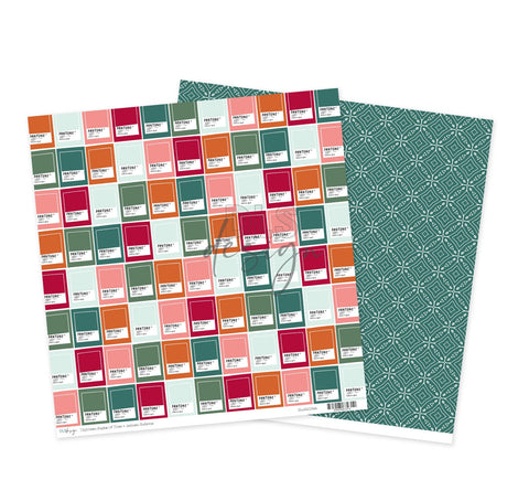 12" Paper Eighteen Pages Of Time - Autumn Palette