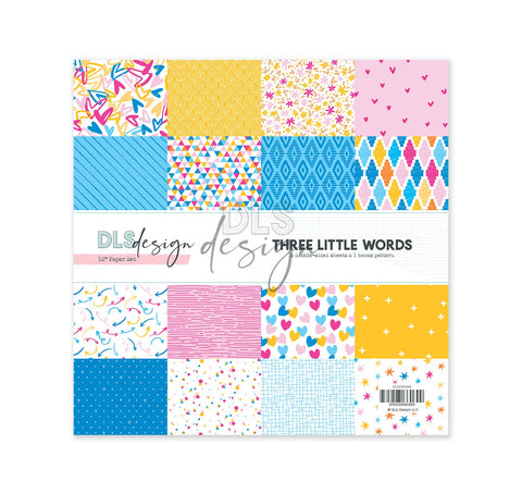 Paper Set 12" Three Little Words