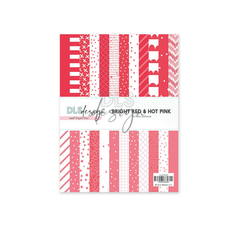 Paper Pad 6x8" Essentials Bright Red & Hot Pink