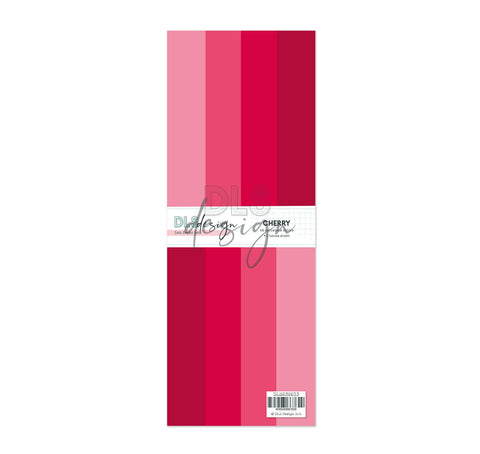 Paper Set 3x8" Cardstock Cherry