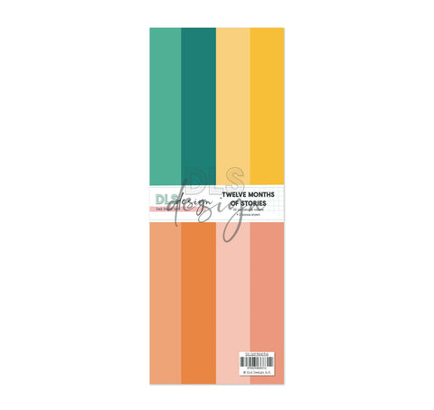 Paper Set 3x8" Cardstock Twelve Months Of Stories