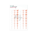 Enamel Shapes Peach