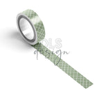 Washi Tape Sage Grid