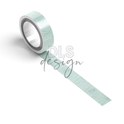 Washi Tape Seafoam Wood