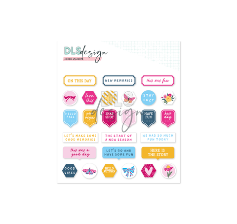 Epoxy Stickers Sixteen Golden Days