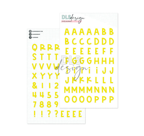 Puffy Stickers Alphabet Mason Limeade