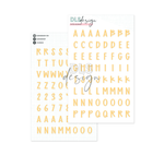 Puffy Stickers Alphabet Sage Light Sunshine