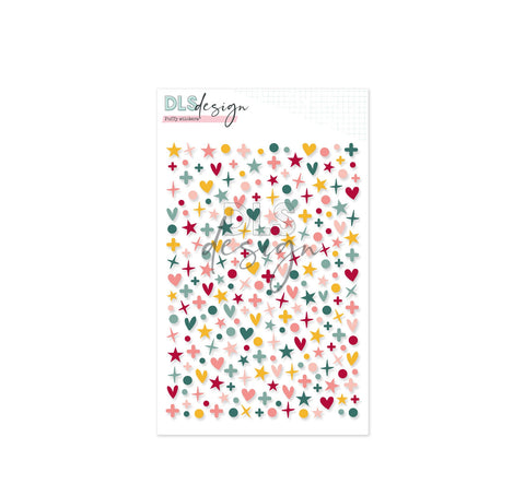 Puffy Stickers Mini Shapes Seventeen Fall Adventures - XL Kit