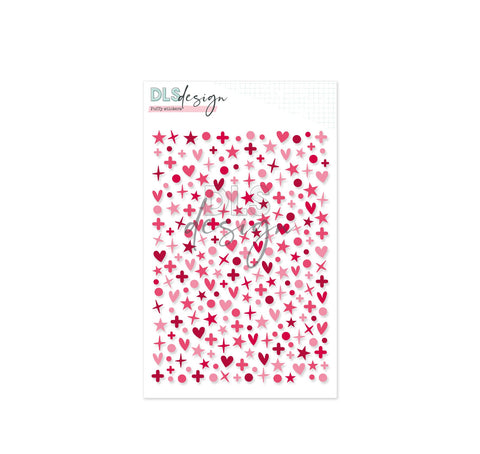 Puffy Stickers Mini Shapes Cherry