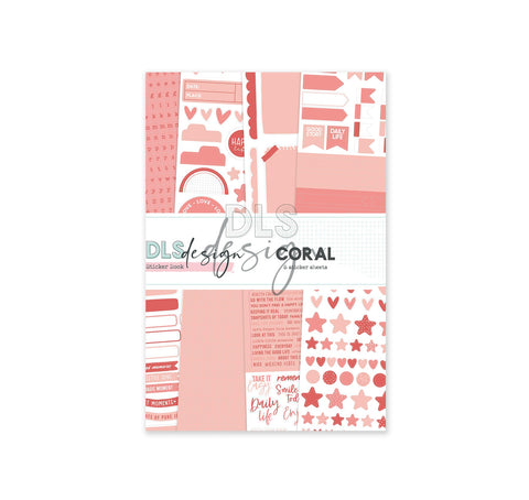 Sticker Book Essentials Coral