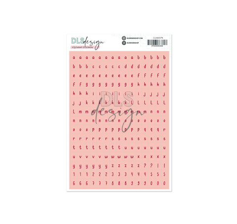 Alphabet Stickers Rosie Coral Sands