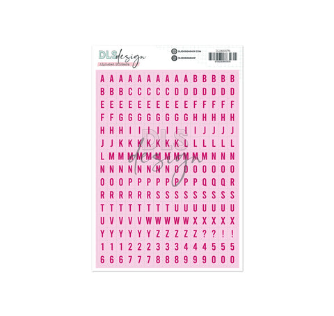 Alphabet Stickers Gilmo Peony