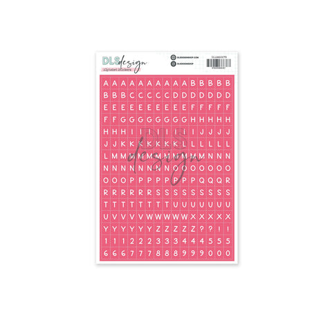 Alphabet Stickers Teddy Sweet Cherry