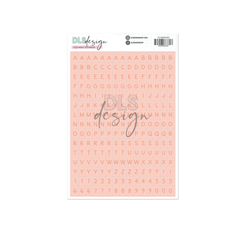 Alphabet Stickers Teddy Soft Peach