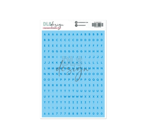 Alphabet Stickers Coco Azure