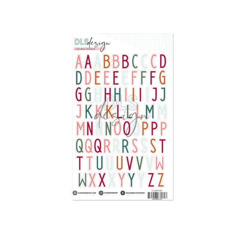 Contour Alphabet Stickers Eighteen Pages of Time