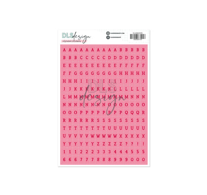 Alphabet Stickers Harper Cherry