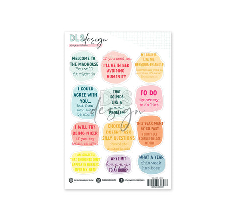 Contour Word Stickers - Advent 2024