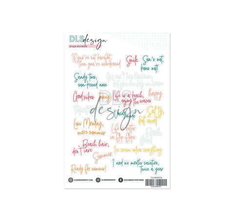 Contour Word Stickers Thirteen Tales Of Summer