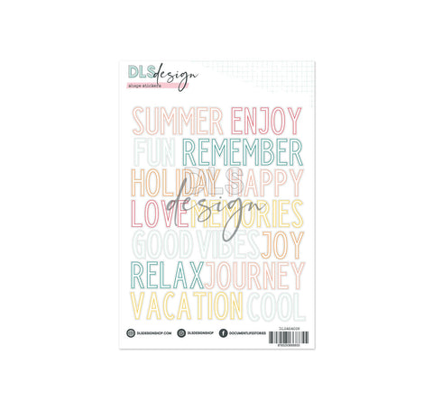 Contour Word Stickers Roxy