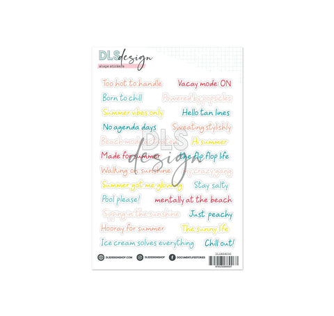 Contour Word Stickers Fourteen Weeks Of Sunshine