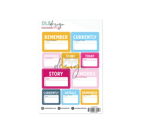 Journaling Stickers Sixteen Golden Days