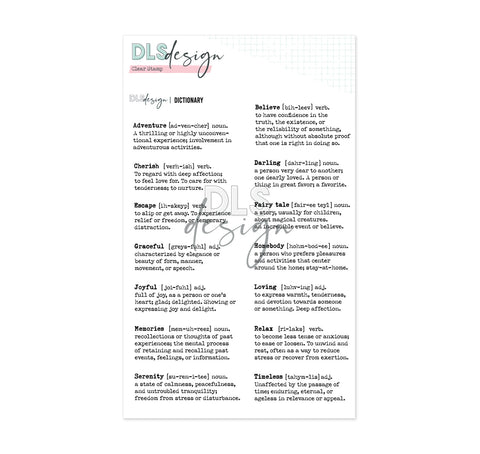 Clear Stamp Dictionary