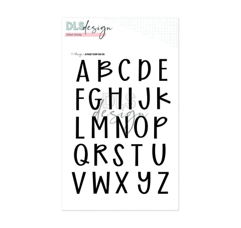 Clear Stamp Alphabet Sage Big