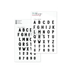 Clear Stamp & Die Set Alphabet Billy