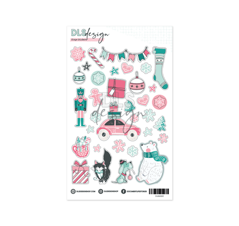 Clear Shape Stickers December Shapes