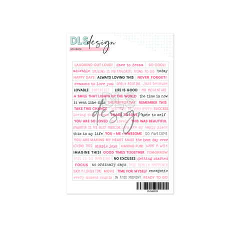 Word Stickers Laughing Out Loud Pink