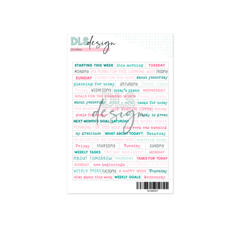 Word Stickers Starting This Week