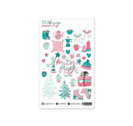 Clear Shape Stickers Winter Shapes