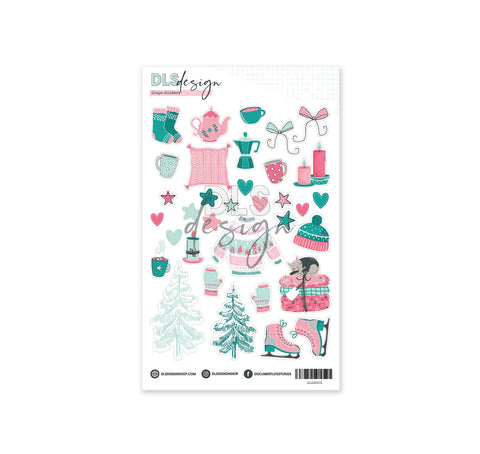 Clear Shape Stickers Winter Shapes