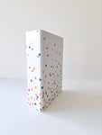 Chipboard album 4x8 Wide Spine Hearts All Over