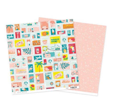 12" Paper Summer Stories - Greetings From Paradise