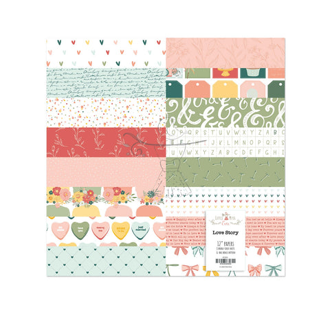 Paper Set 12" Love Story 2.0