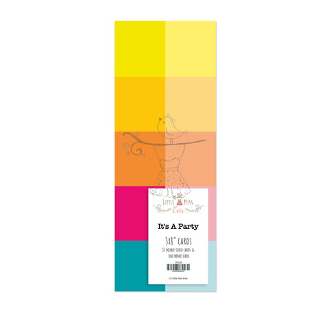 Paper Set 3x8" Cardstock It's A Party