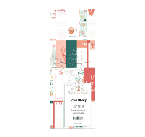 Journaling Cards 3x8" Love Story 2.0