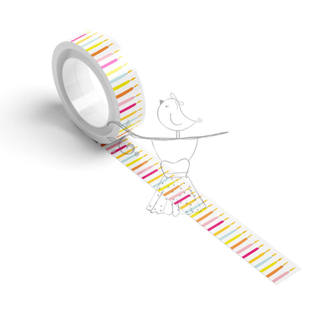 Washi Tape Blow A Candle