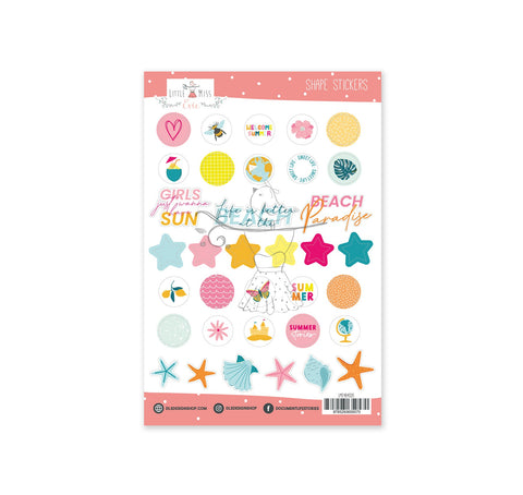 Shape Stickers Summer Stories Circles