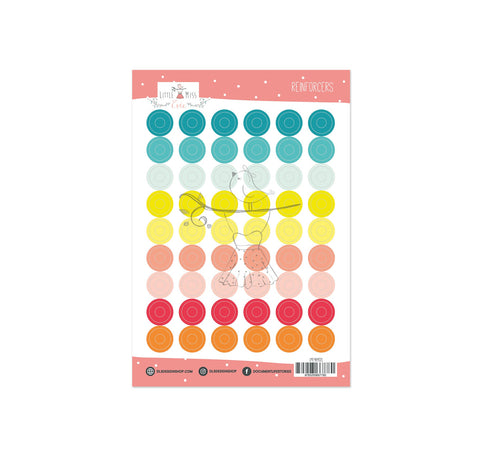 Vinyl Reinforcers Stickers Summer Stories Rainbow
