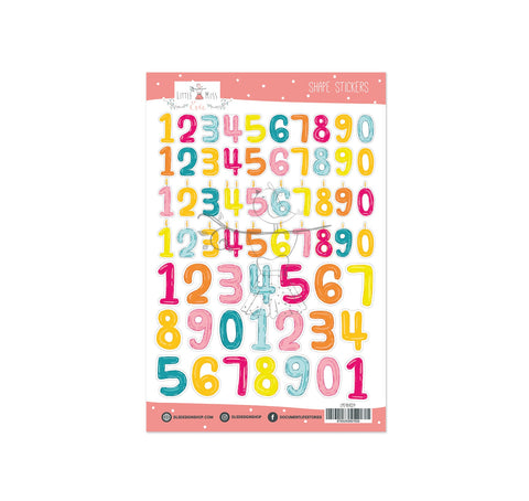Contour Number Stickers It's A Party
