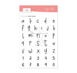 Clear Stamp Alphabet Hazel